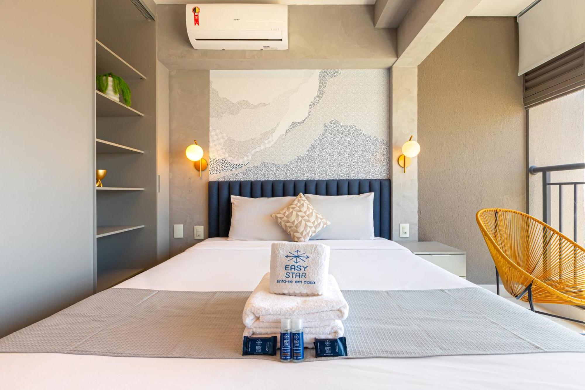 Apartamento Easy Star - Lindo Ao Lado Do Metro Em Moema - Sq01h